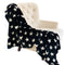 Black and White Stars Soft Handmade Luxury Throw