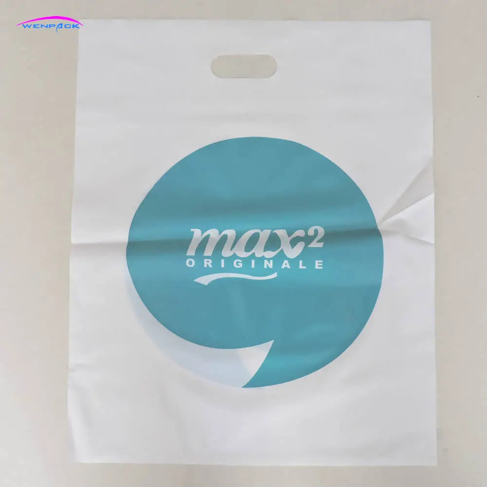 Custom  Printed Logo Handle Shipping Gift  Plastic Bag